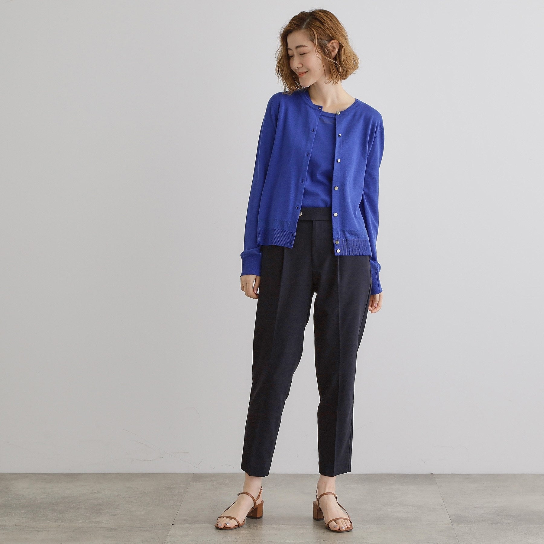 グローブ grove 【接触冷感】ハイパーストレッチテーパード (ブルー(093)) ブルー(093)