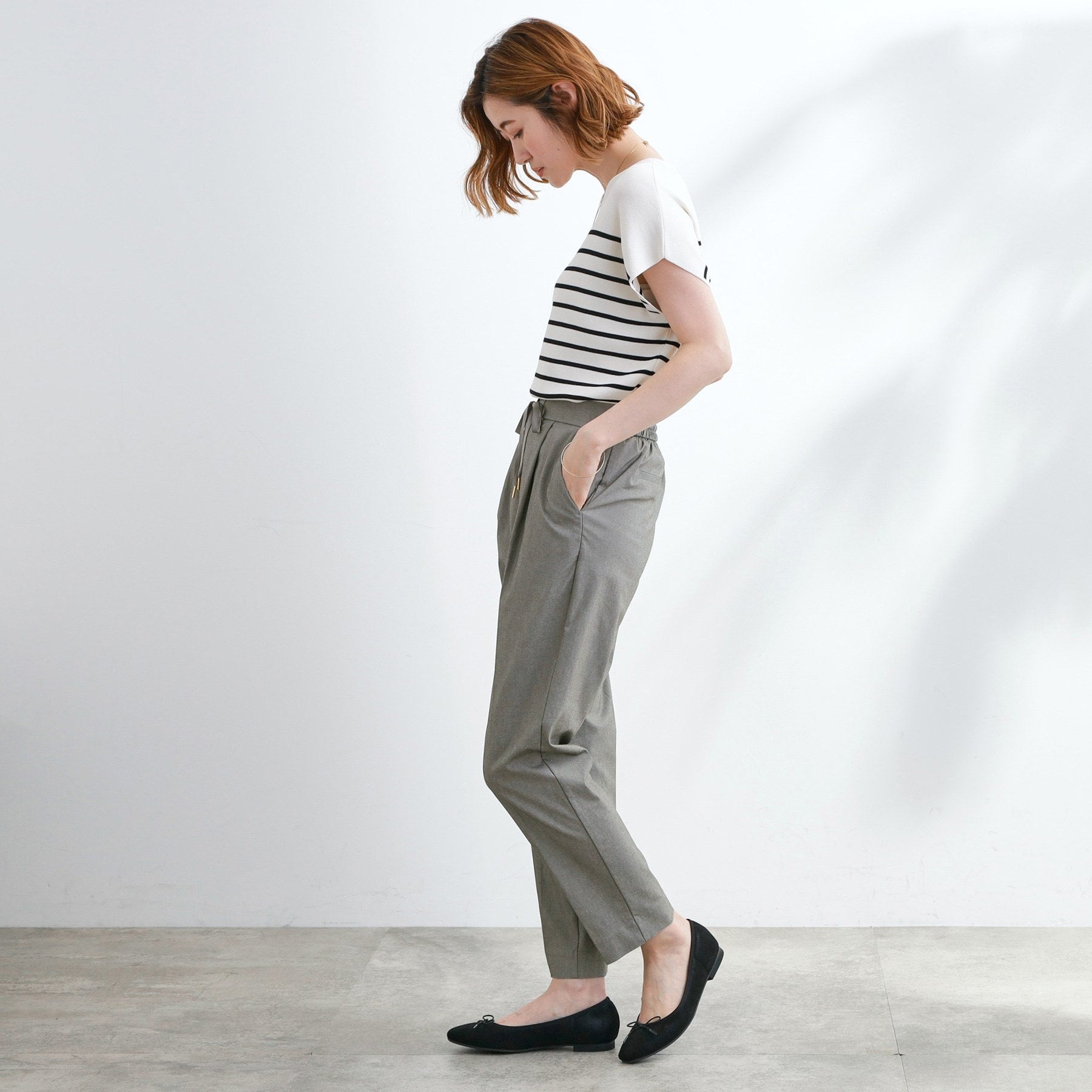 グローブ grove ハイパーストレッチジョガーパンツ (ブラック(019)) ブラック(019)