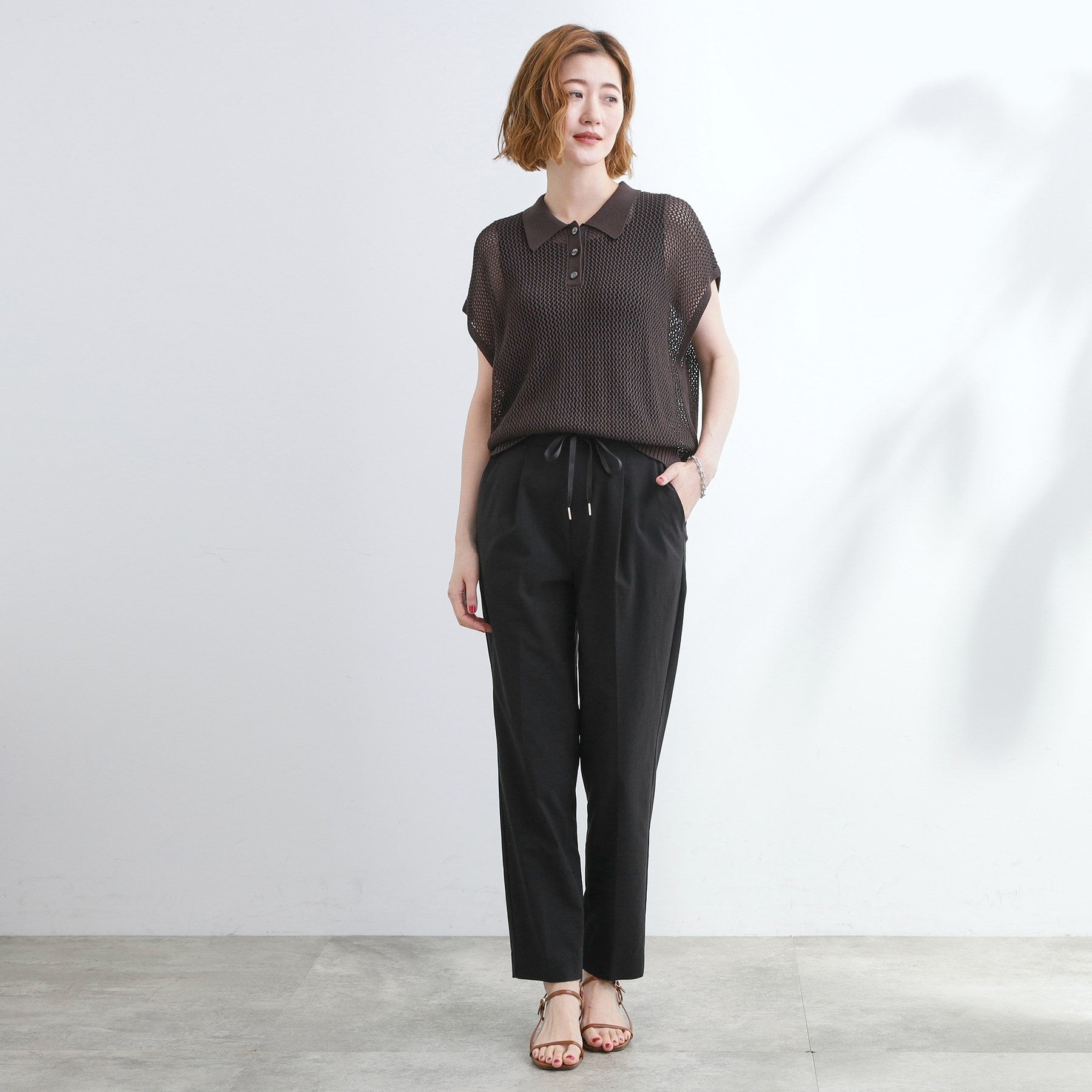 グローブ grove ハイパーストレッチジョガーパンツ (ブラック(019)) ブラック(019)