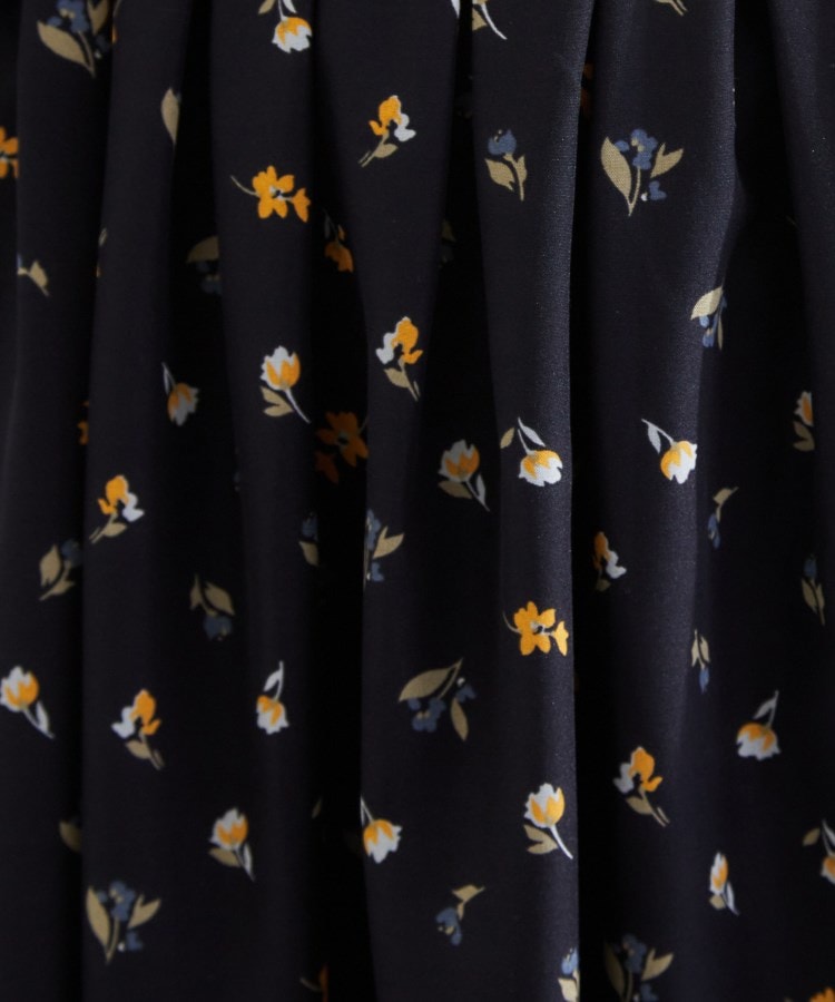 グローブ grove 【撥水】スパンボイルフレアスリーブワンピース (チャコールグレー(014)) チャコールグレー(014)