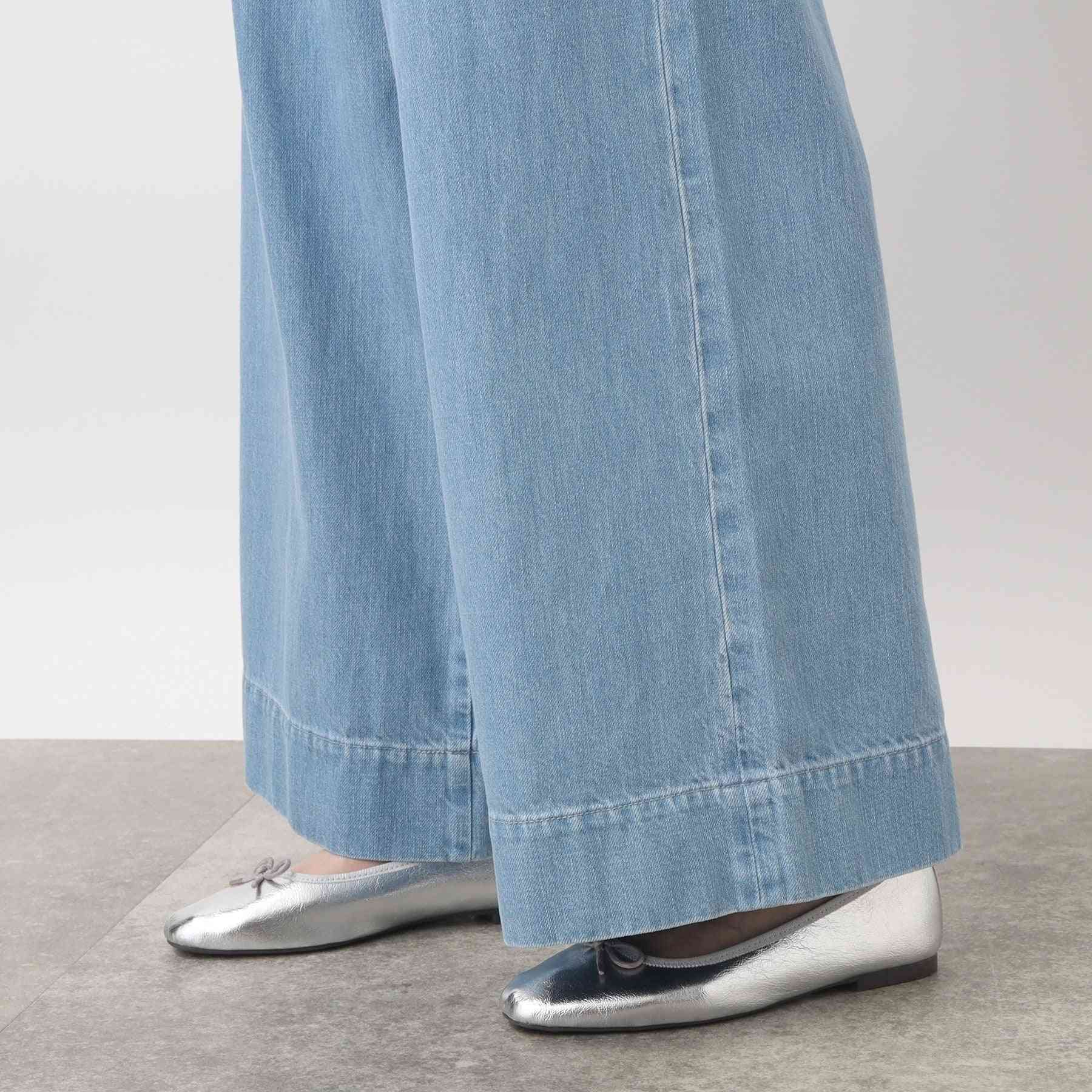 グローブ grove 【別注】Wrangler バギーパンツ (サックス(090)) サックス(090)