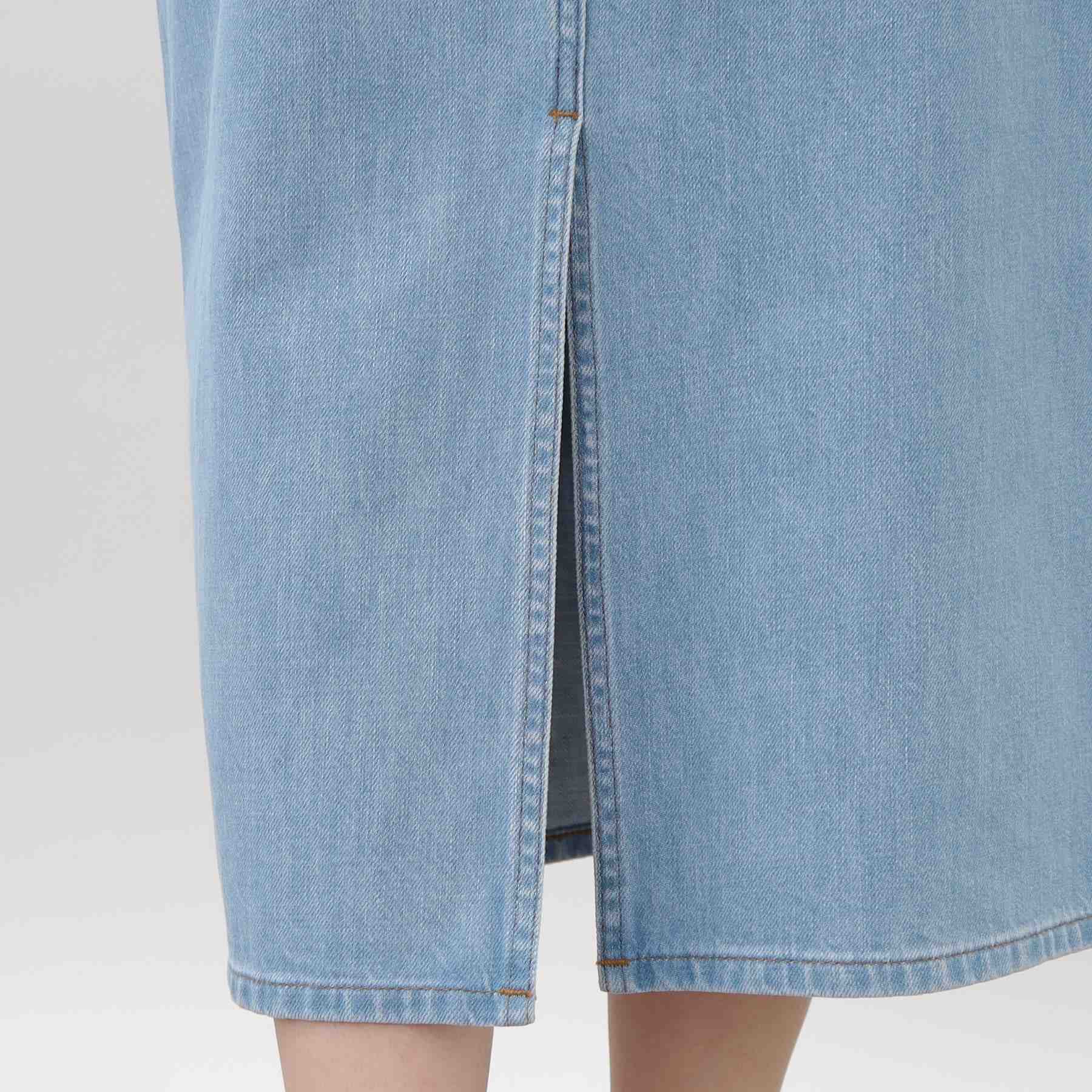 グローブ grove 【別注】Wrangler デニムスカート (サックス(090)) サックス(090)