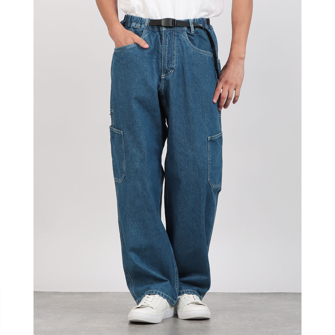 グラミチ GRAMICCI ROCK SLIDE DENIM PANT (ライトブルー) ライトブルー