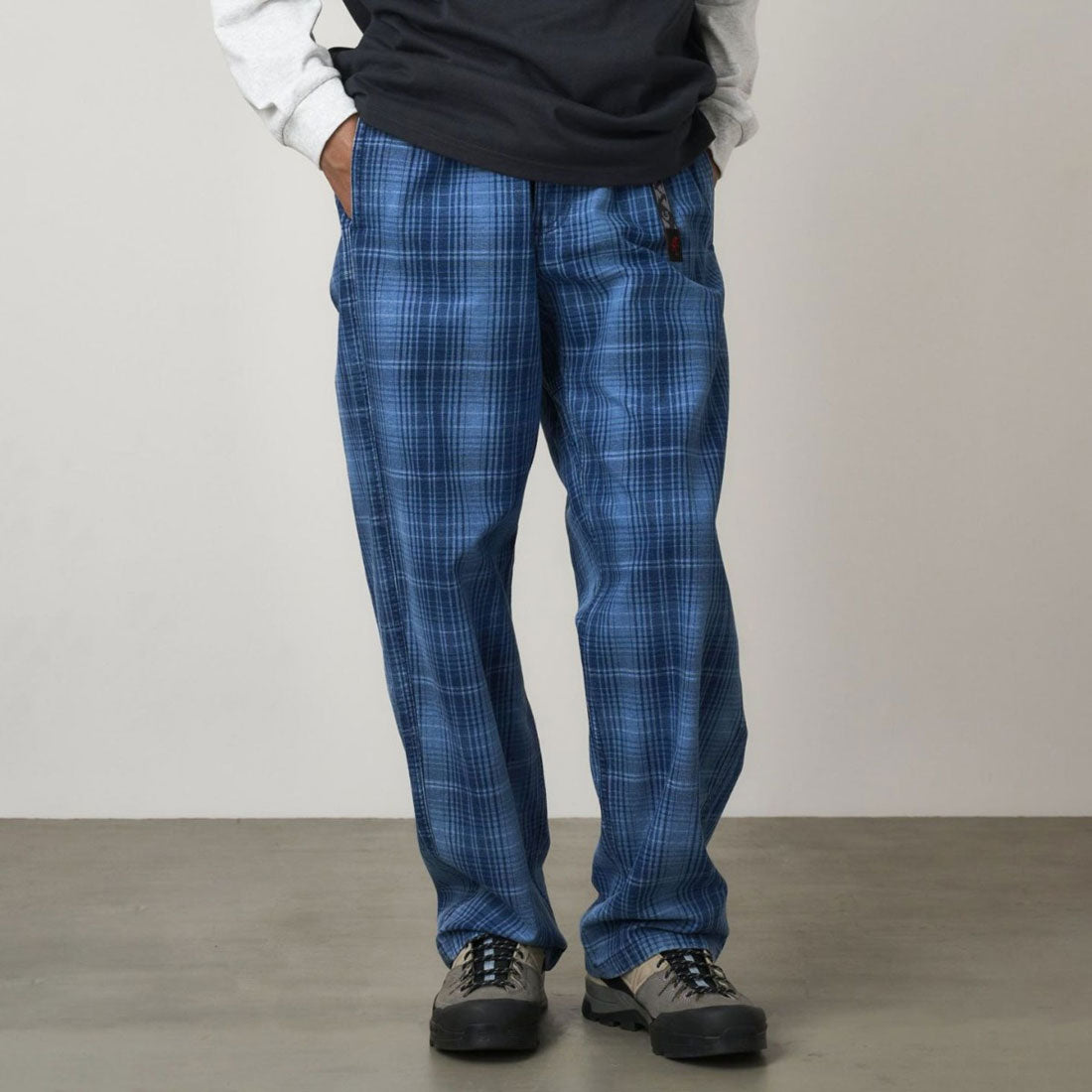 グラミチ GRAMICCI O.G.デニムプラッドパンツ(O.G. DENIM PLAID PANT) (INDIGO CHECKERED PLA) INDIGO CHECKERED PLA