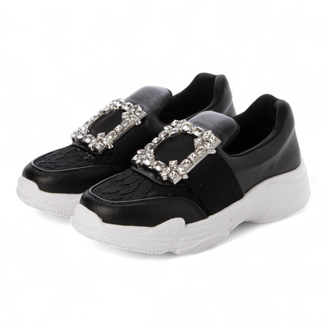 グランドフルール grandfleur レディースカジュアルシューズ (BLK) BLK
