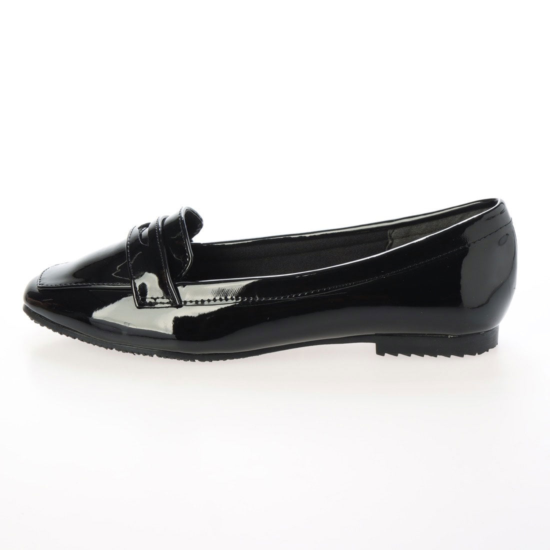 グランドフルール grandfleur 【晴雨兼用】スクエアトゥのローファーパンプス