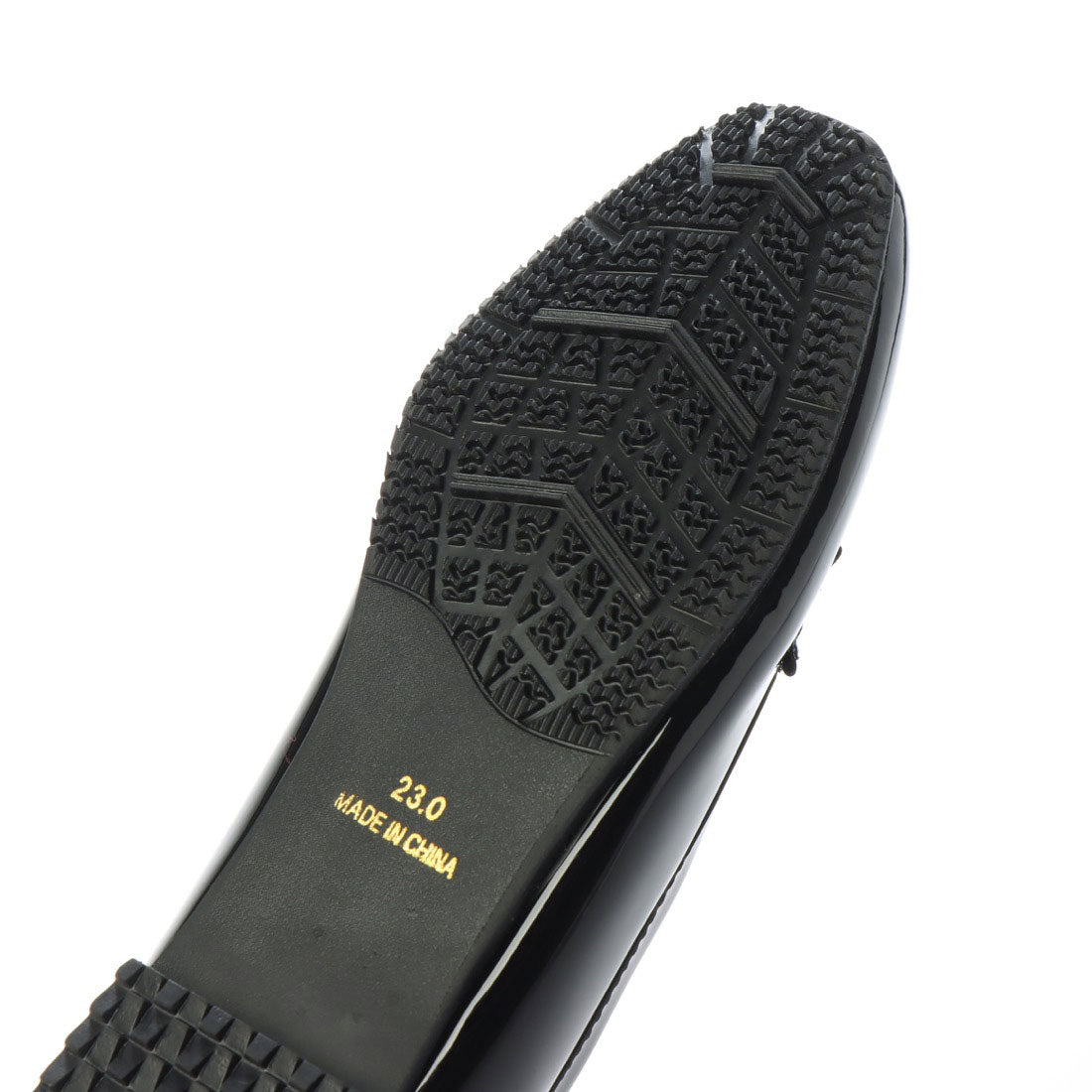 グランドフルール grandfleur 【晴雨兼用】スクエアトゥのローファーパンプス