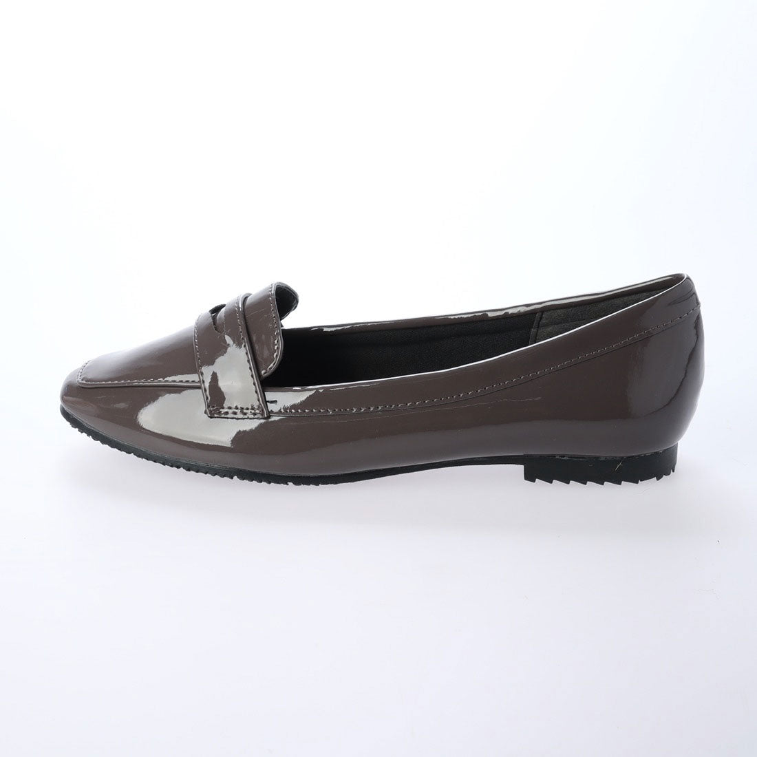 グランドフルール grandfleur 【晴雨兼用】スクエアトゥのローファーパンプス