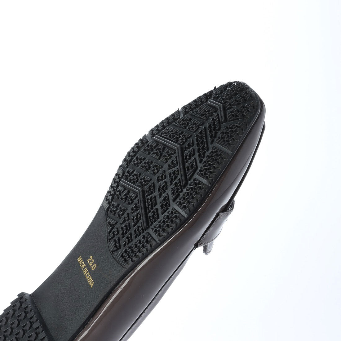 グランドフルール grandfleur 【晴雨兼用】スクエアトゥのローファーパンプス