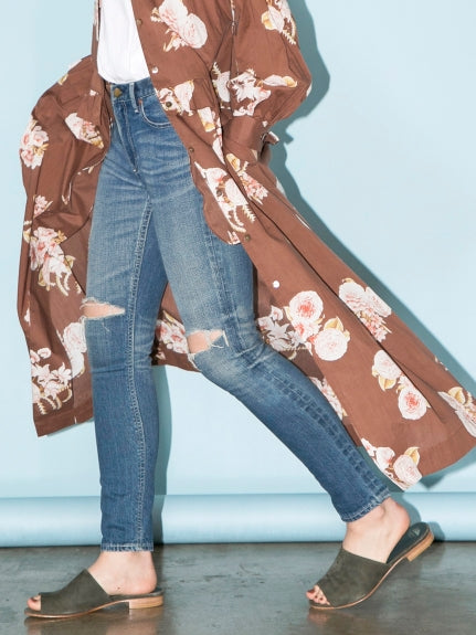 【BED&BREAKFAST】Standard Stretch Damage Denim