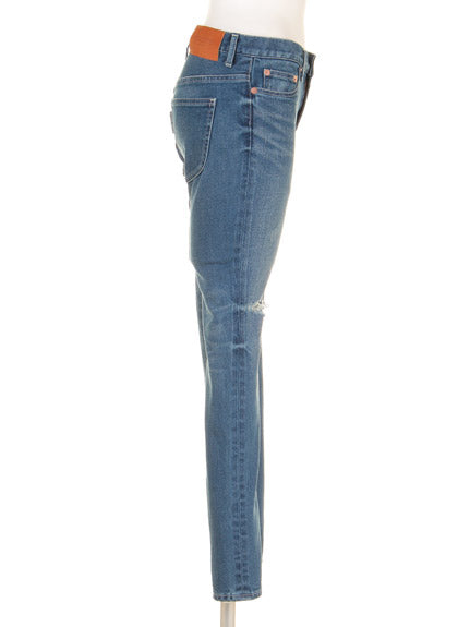 【BED&BREAKFAST】Standard Stretch Damage Denim
