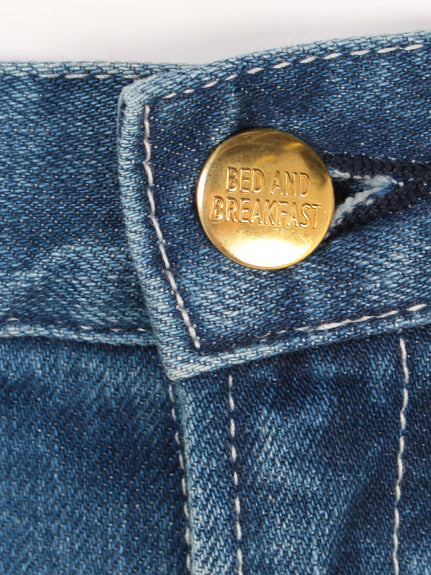 【BED&BREAKFAST】Standard Stretch Damage Denim