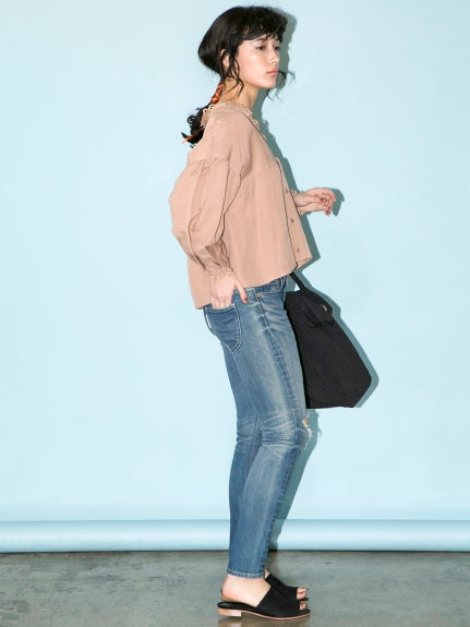 【BED&BREAKFAST】Standard Stretch Damage Denim