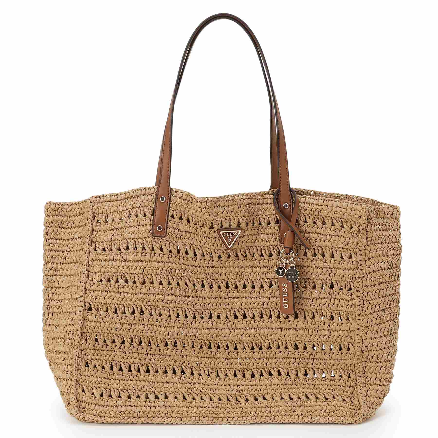 GUESS かごバッグ ベージュ Large summer