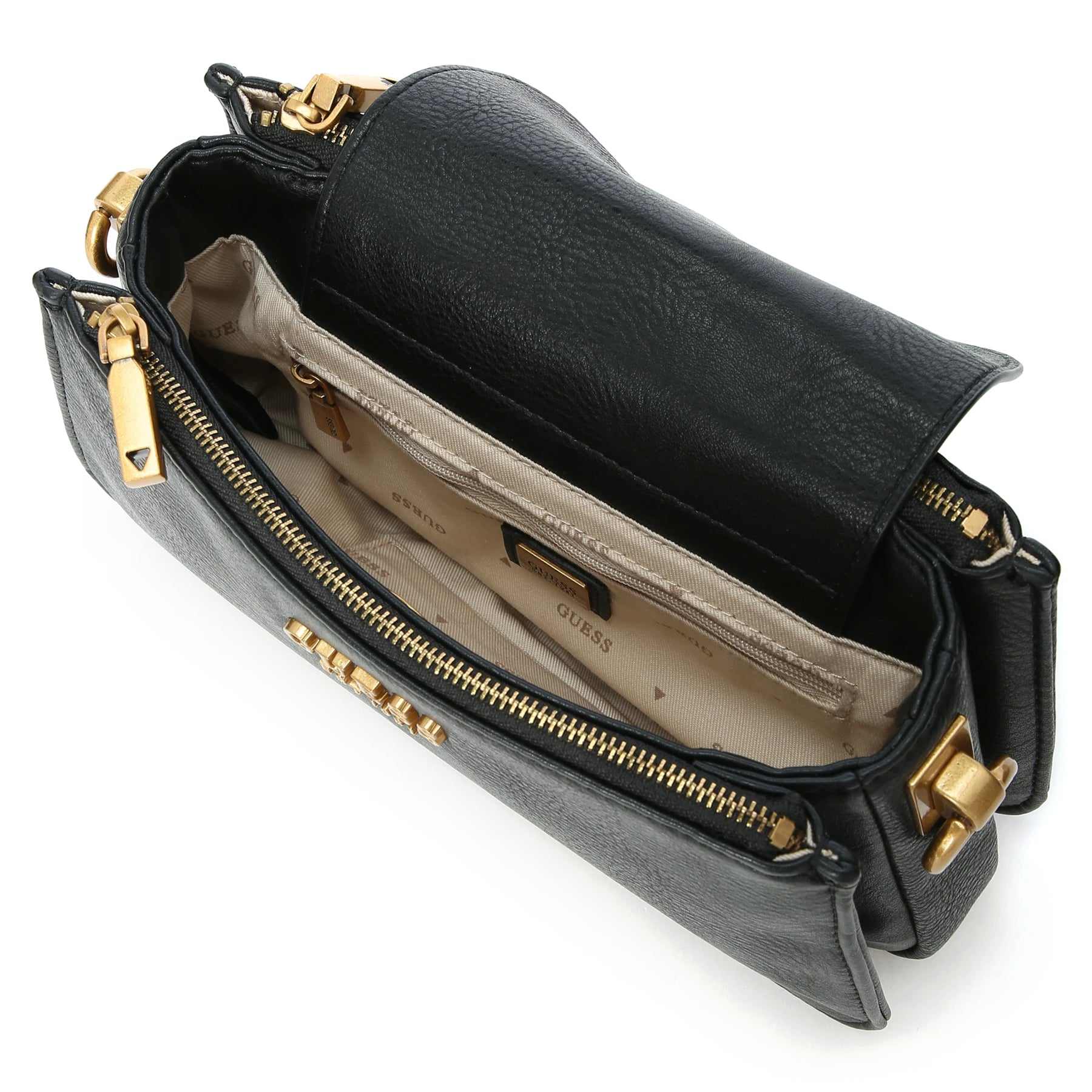 GUESS ARJA Double Zip Crossbody Crossbody Bag for Women