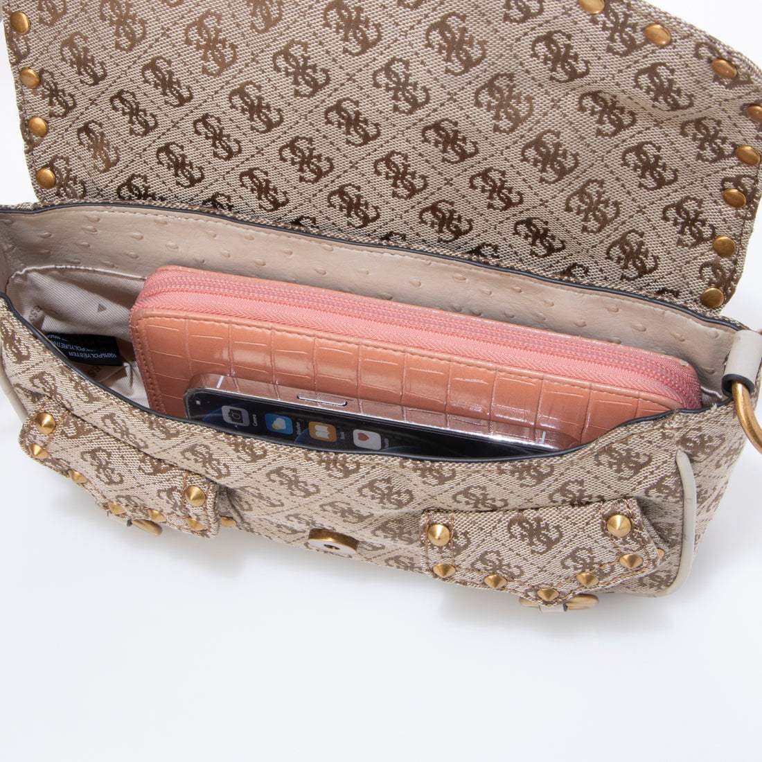 ゲス GUESS SARDINIA Vintage Flap Shoulder Bag ハンドバッグ ショルダーバッグ レディース