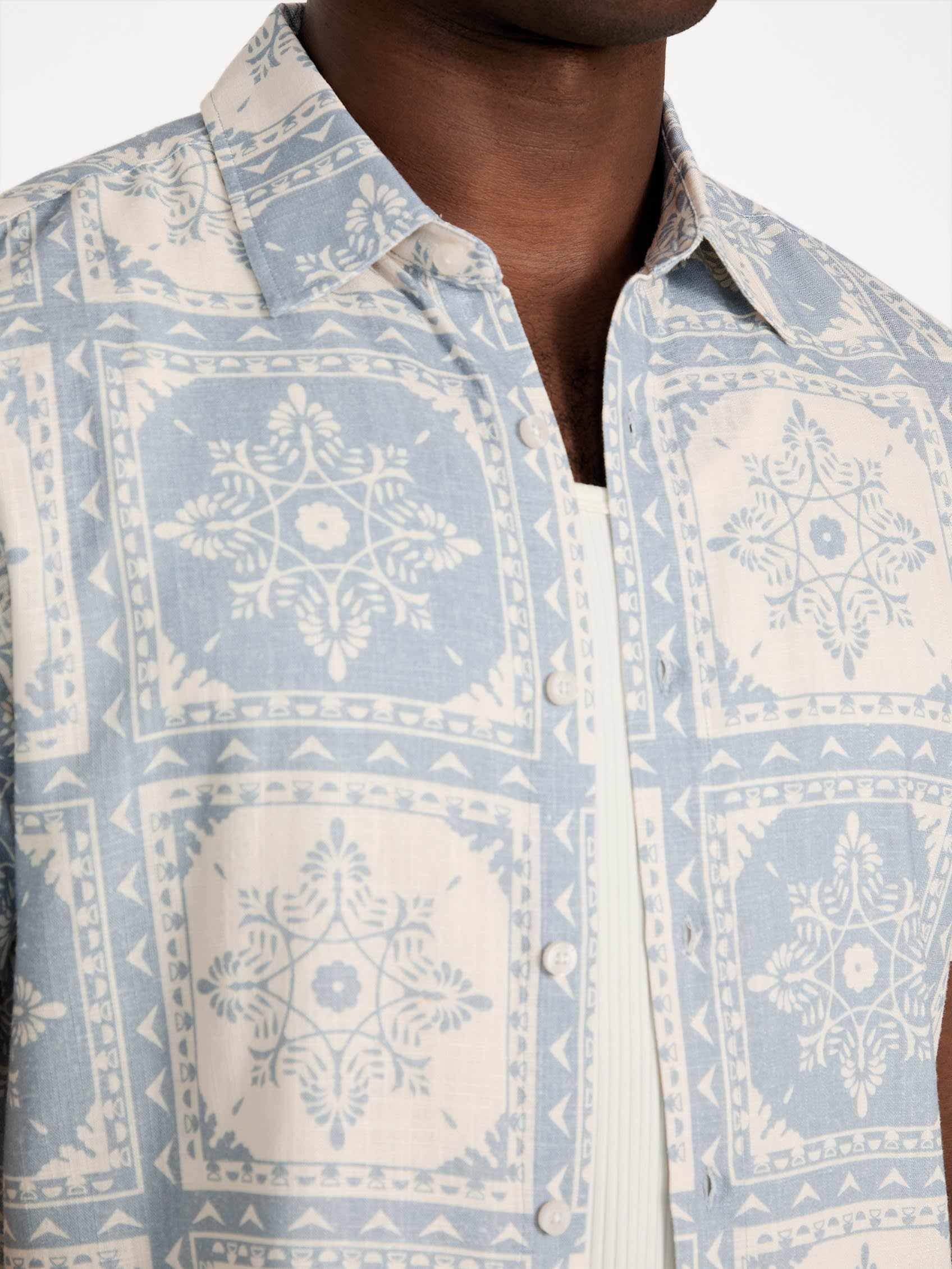 ゲス GUESS SS Mosley Tile Print Shirt (P7XS) P7XS