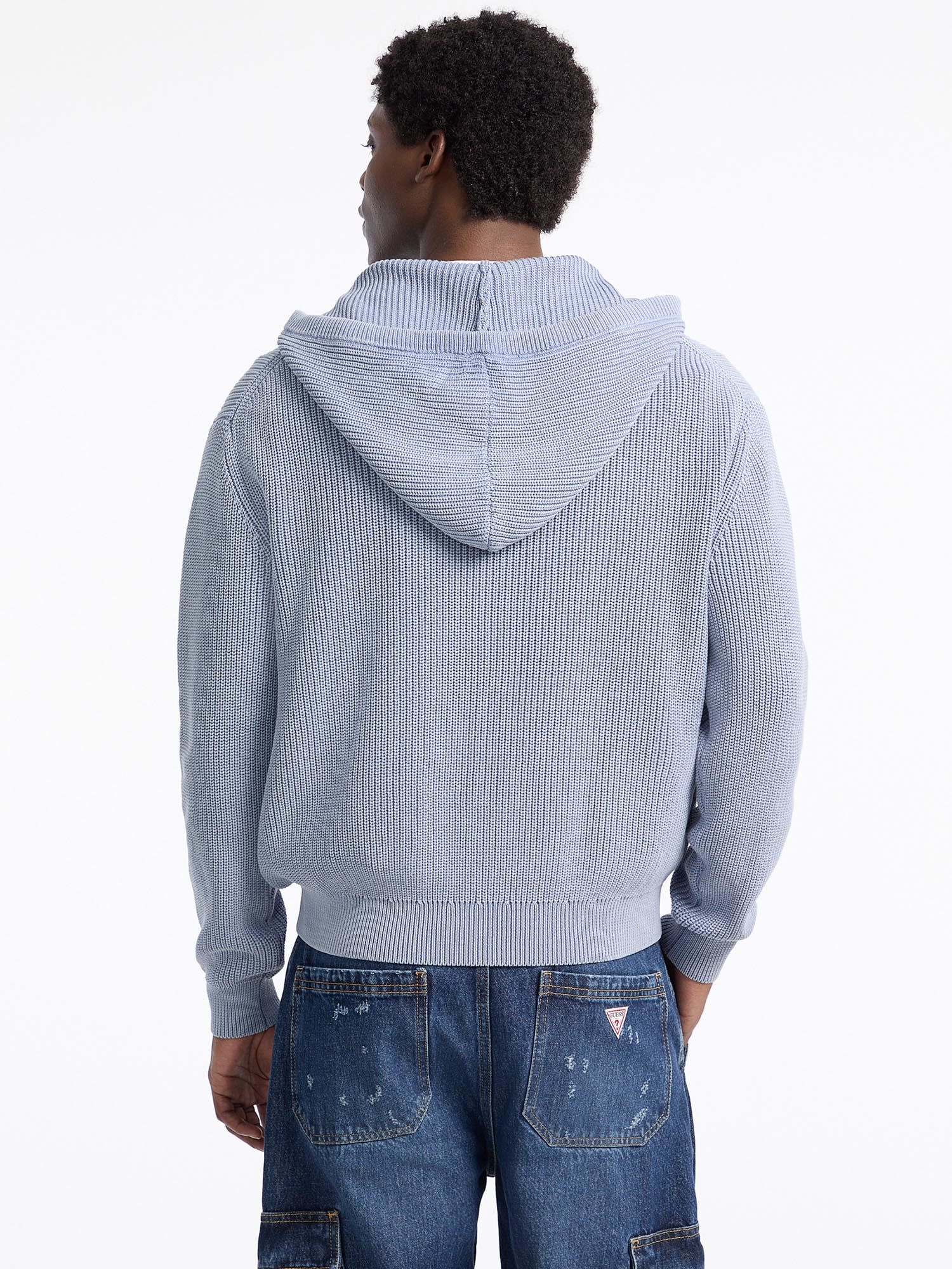 ゲス GUESS GUESS JEANS Long Sleeves Zipped Hoodie Sweater (IDWS) IDWS