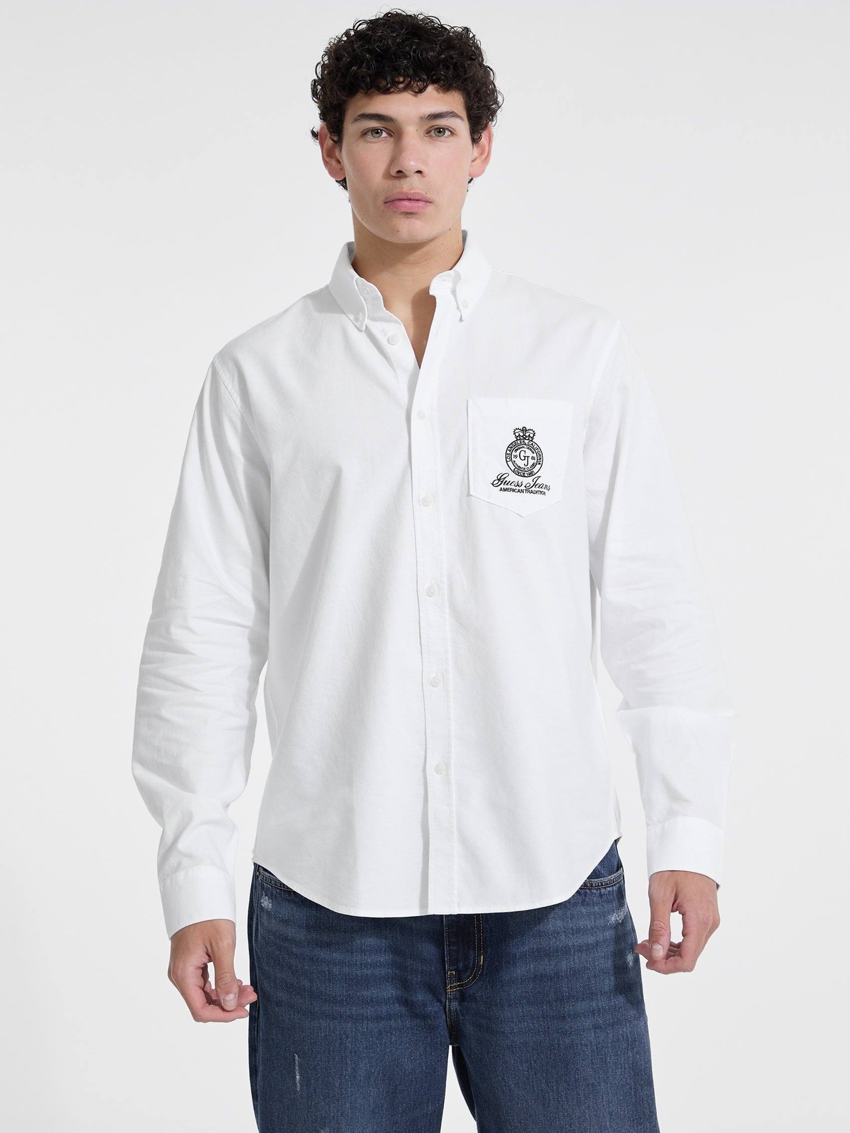 ゲス GUESS GUESS JEANS Long Sleeves Bd Regular Pocket Shirt (G011) G011