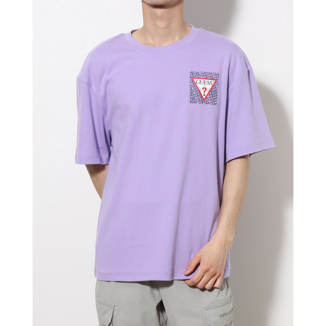 ゲス GUESS Triangle Logo Tee ロゴTシャツ,VLT