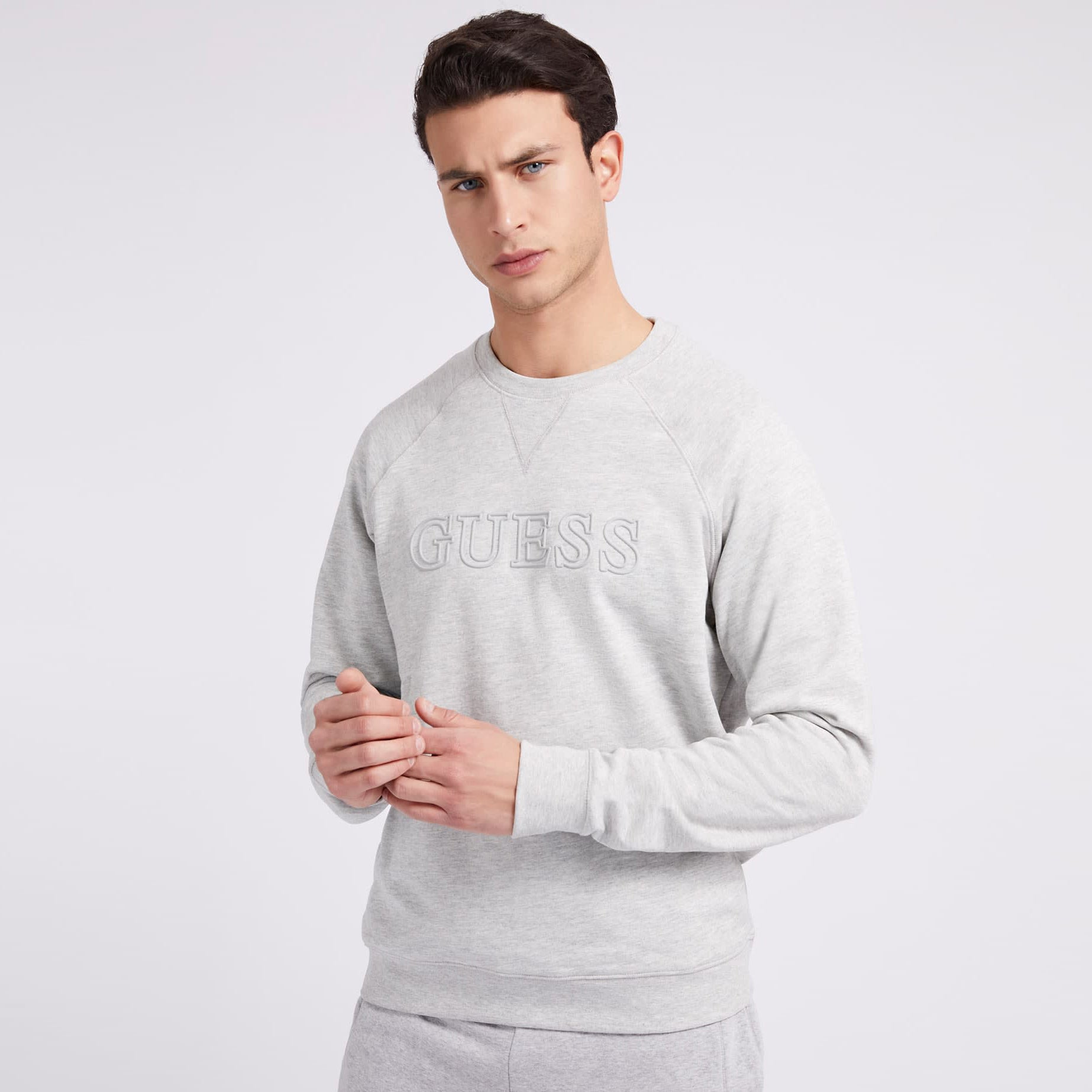 ゲス GUESS Eco Aldwin Logo Sweatshirt トップス スウェット,H9C9