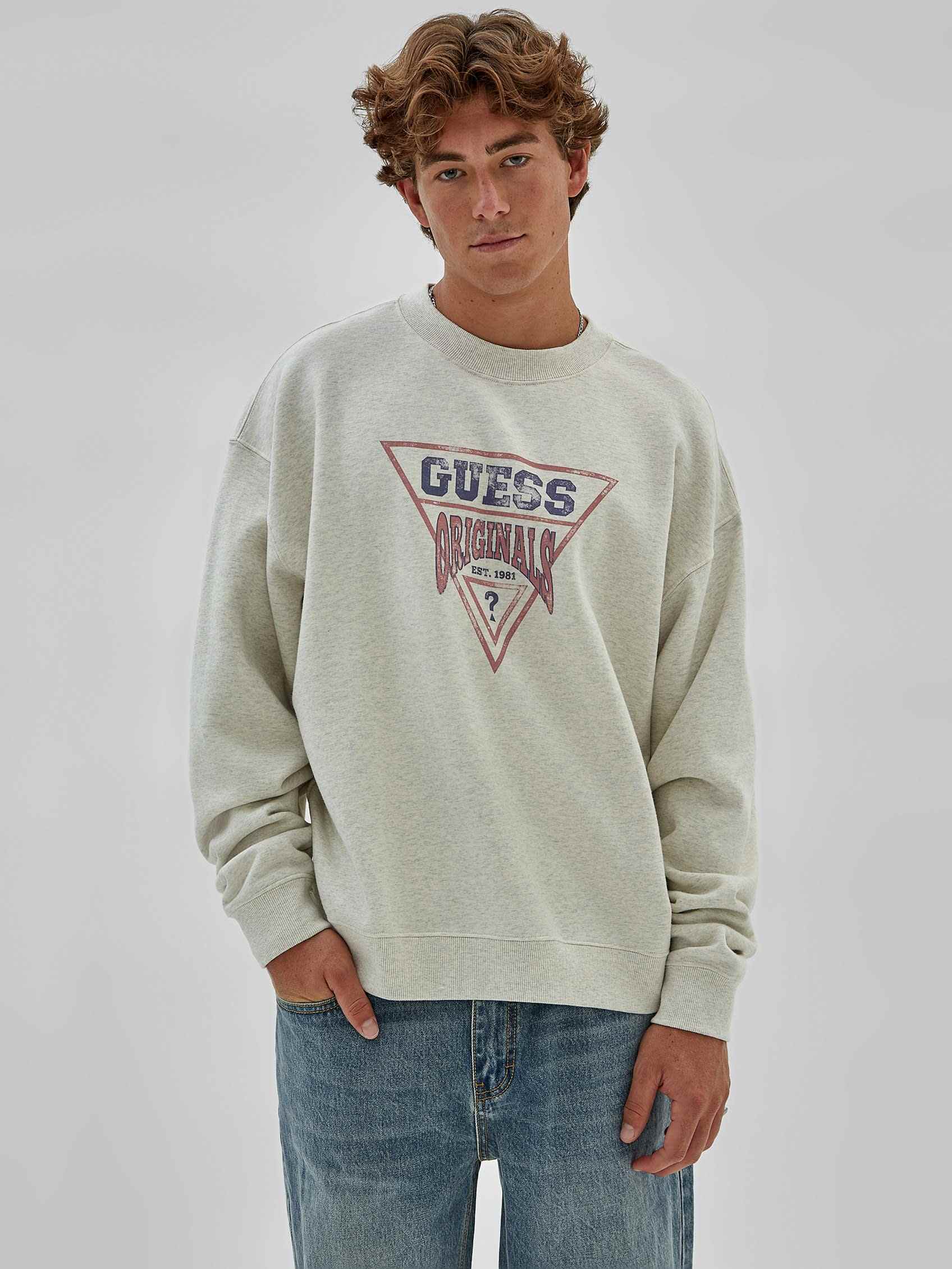 ゲス GUESS GUESS Originals Eco Vintage Heather Dev Sweatshirt