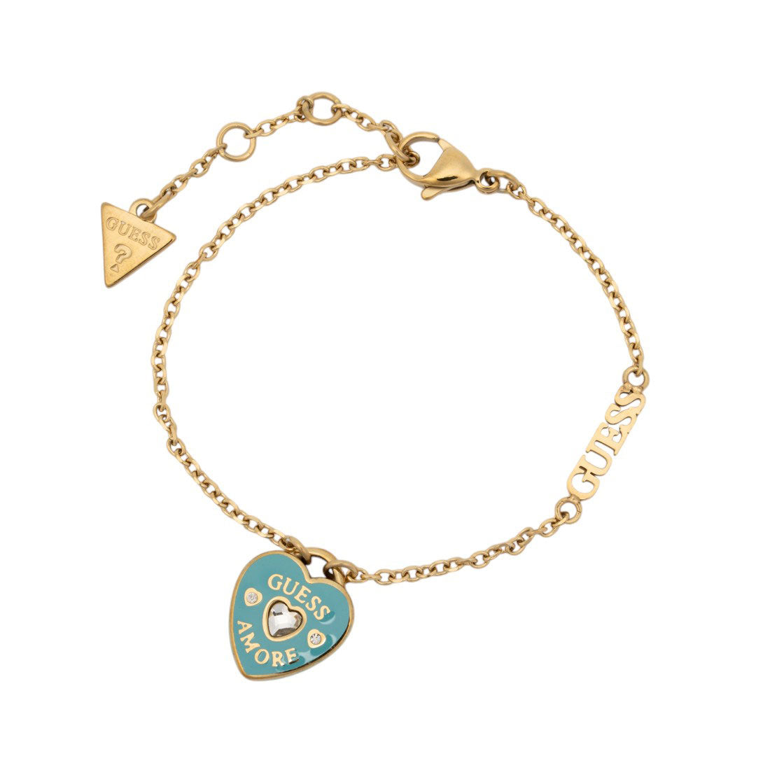 ゲス GUESS GUESS AMORE 14MM HEART CHARM BRACELET (YGLB) YGLB
