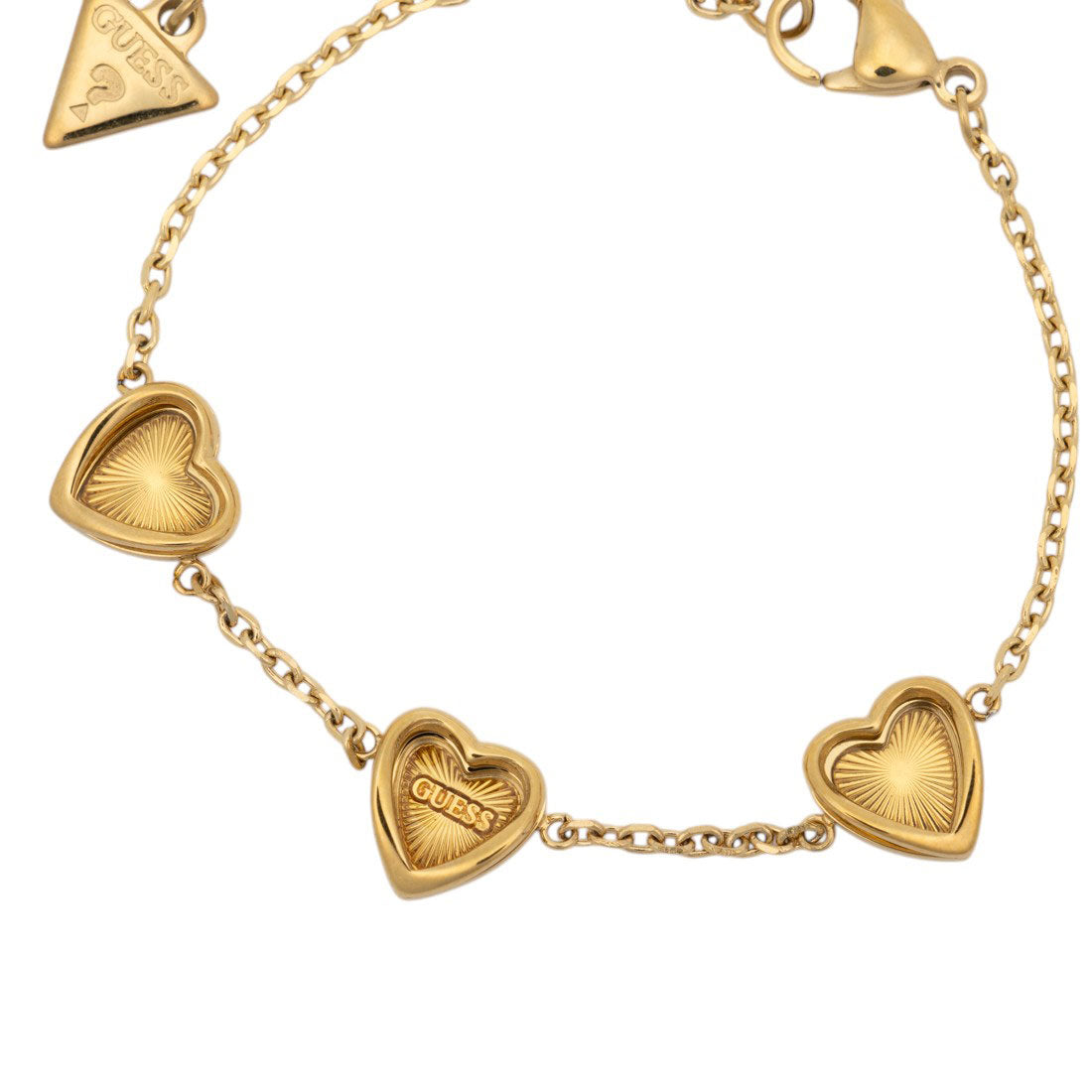 ゲス GUESS MON AMOUR MULTI HEART BRACELET (YG) YG