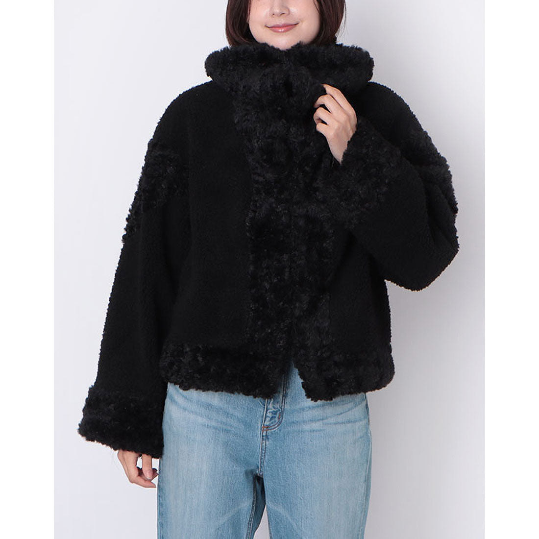 ゲス GUESS EZRA Oversize Faux Fur Coat (996) 996