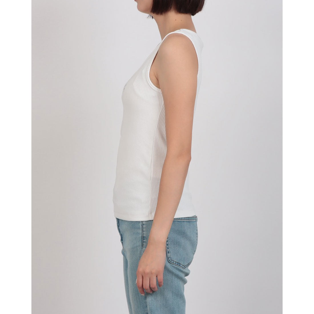 ゲス GUESS LADIES' Knit Tank Top (WHT) WHT