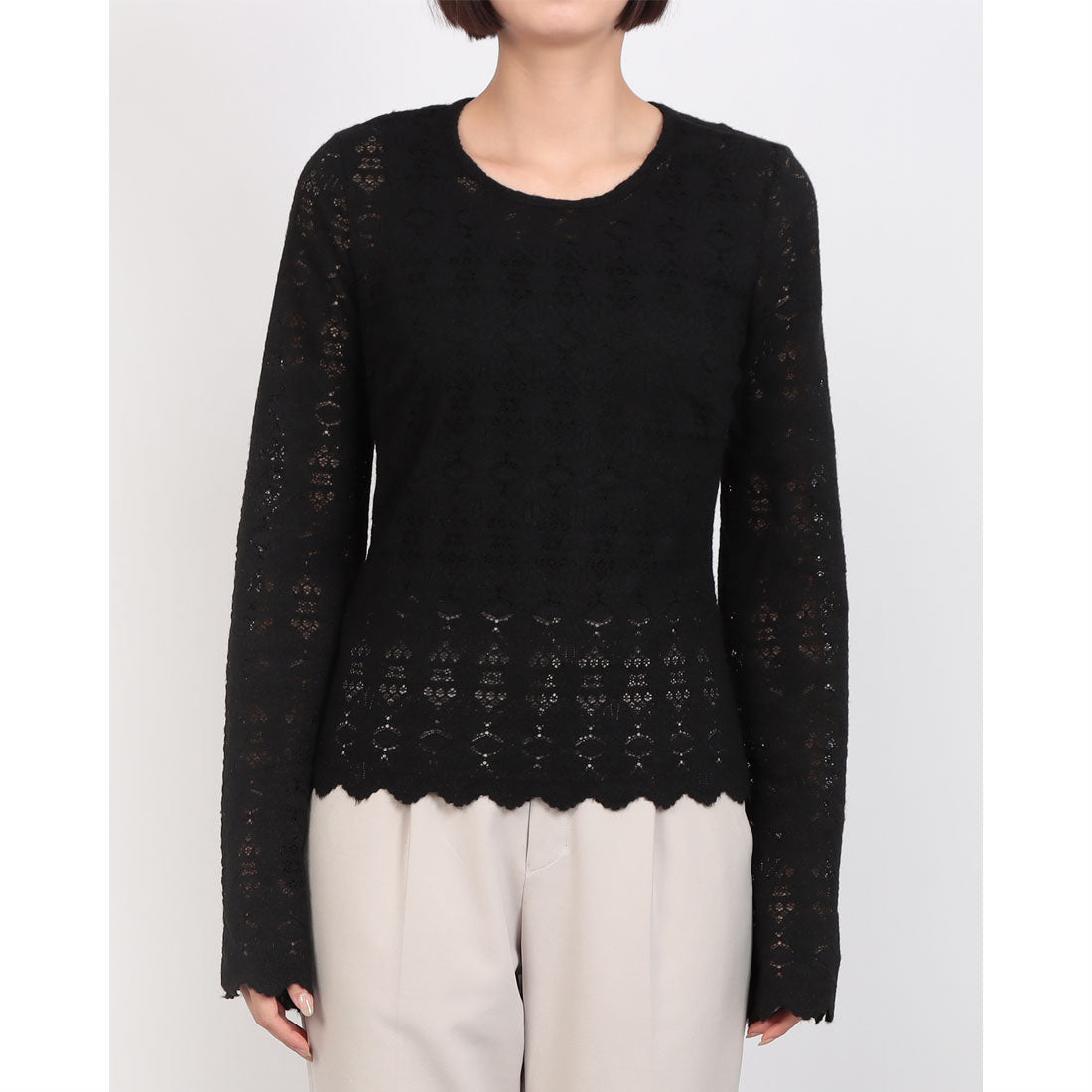 ゲス GUESS Long Sleeves Flared Bridgette Top (F0E1) F0E1