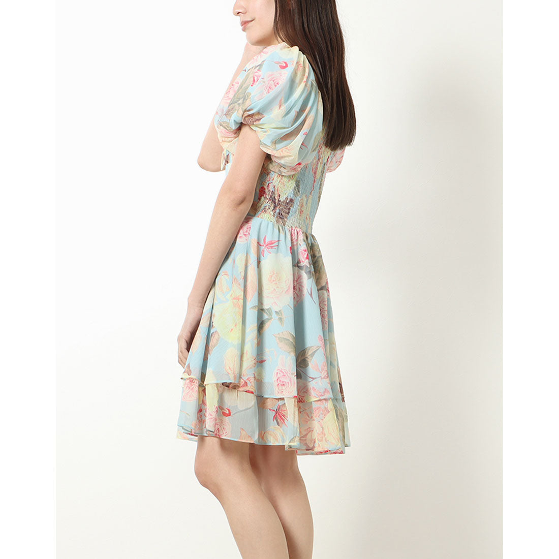 GUESS Gilda Smocked Dress One Piece Dress