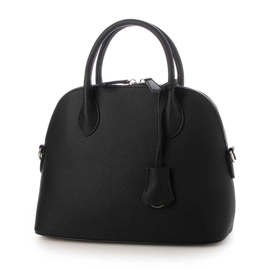グッシオ GUSCIO 牛革ラウンドミニボストン (BLACK) BLACK