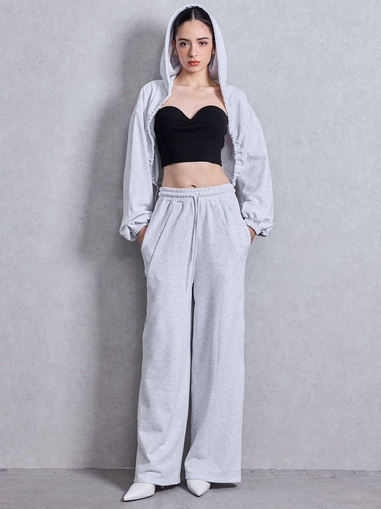 ジェイダ GYDA GG switch sideスウェットワイドパンツ (ブラック) ブラック