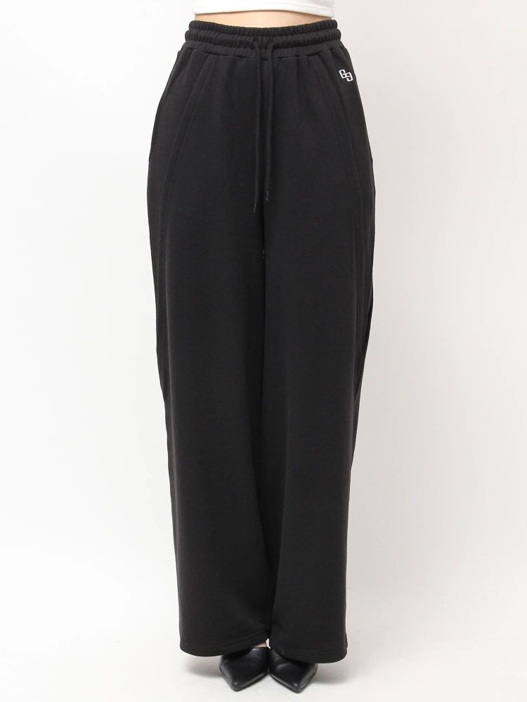 ジェイダ GYDA GG switch sideスウェットワイドパンツ (ブラック) ブラック