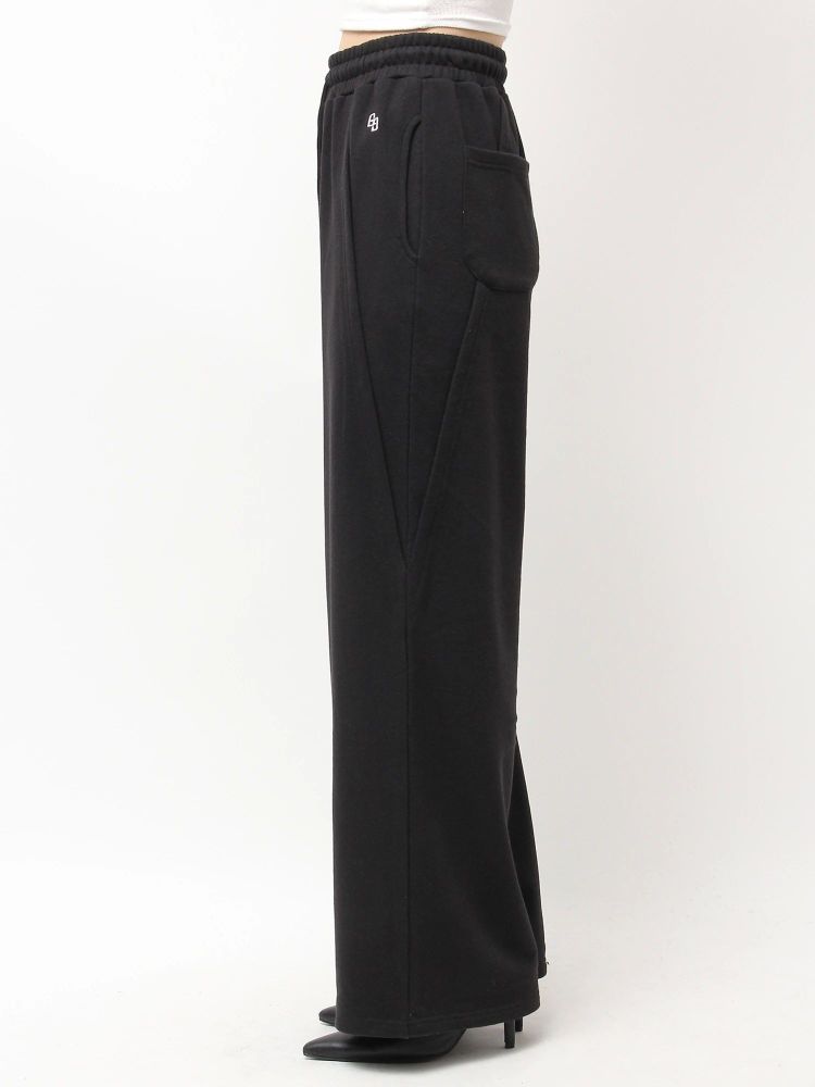 ジェイダ GYDA GG switch sideスウェットワイドパンツ (ブラック) ブラック