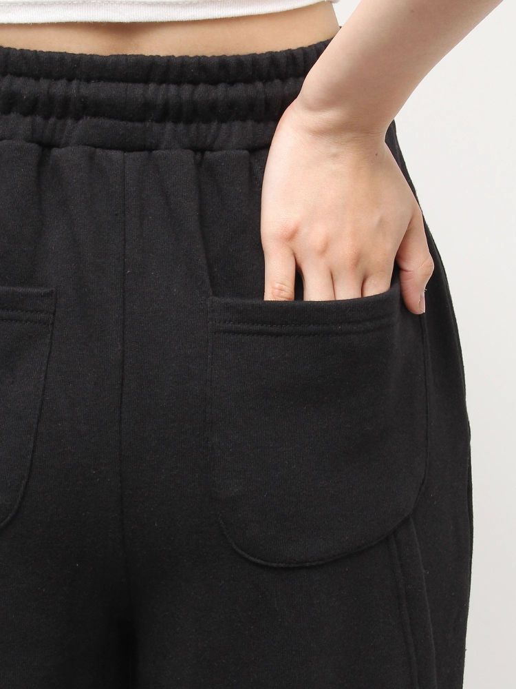 ジェイダ GYDA GG switch sideスウェットワイドパンツ (ブラック) ブラック