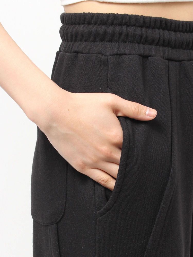 ジェイダ GYDA GG switch sideスウェットワイドパンツ (ブラック) ブラック