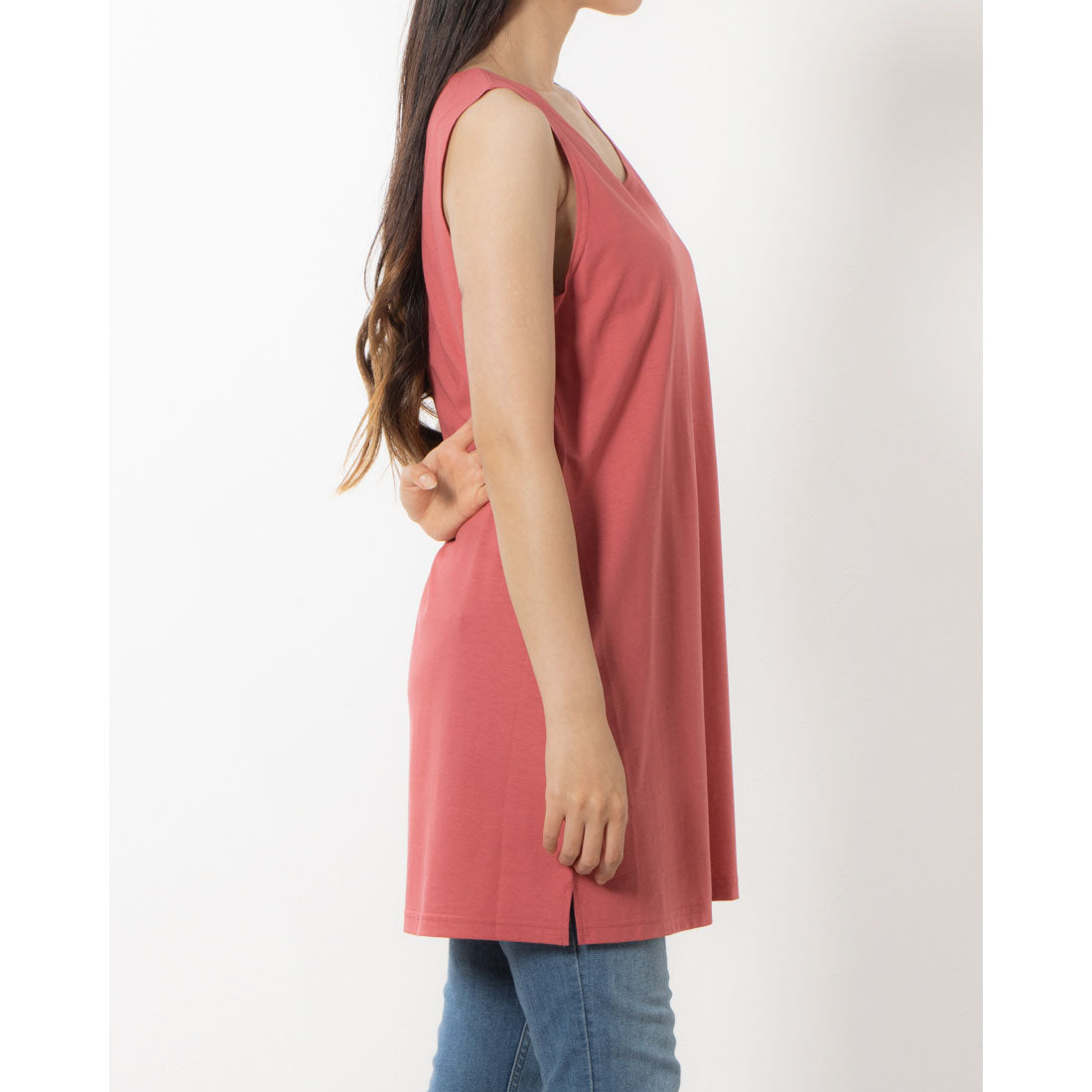 ジプシーブルー GIPSY BLUE 【日本製】マーベラスシル加工ロングタンクトップ