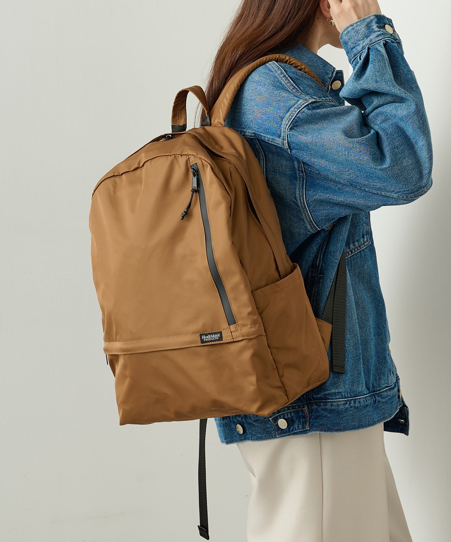 ヘルスニットプロダクト Healthknit Product 【Healthknit Product】ヘルスニット 撥水ナイロン11pocketsリュック HKB-1156B (ダークベージュ) ダークベージュ