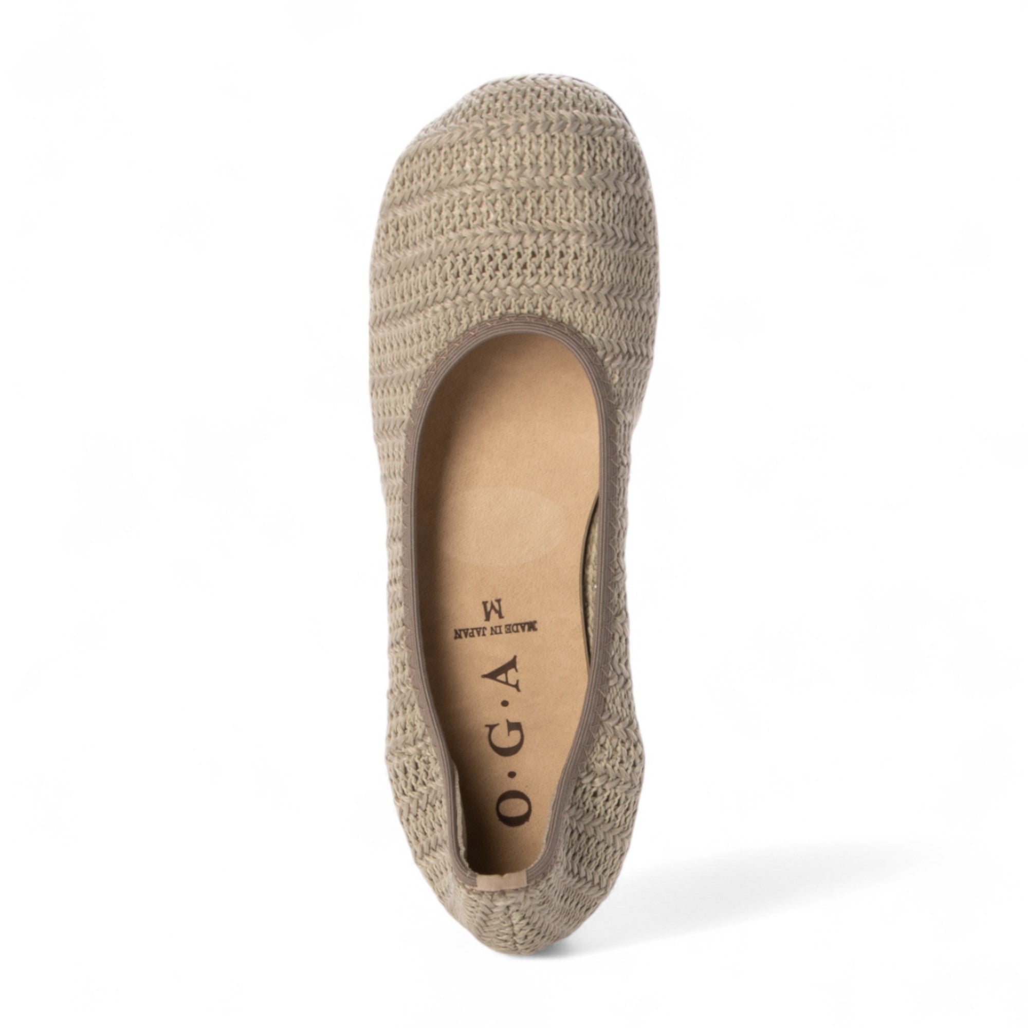 ハッシュド コーデ Hashed Coorde メッシュデザイン フラットバレエシューズ (オーク) オーク