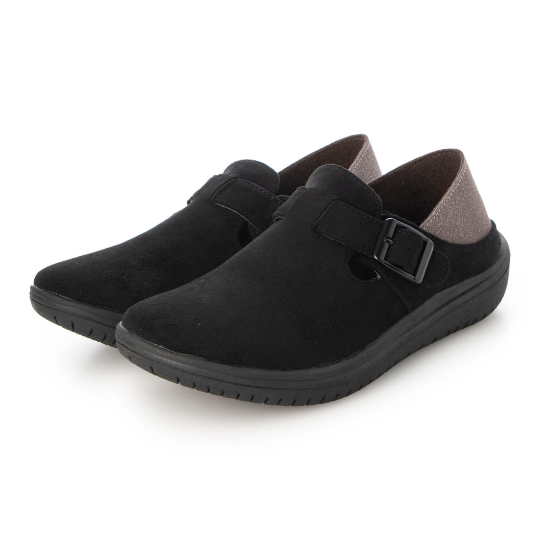 Hashed Coorde Clog Shoes