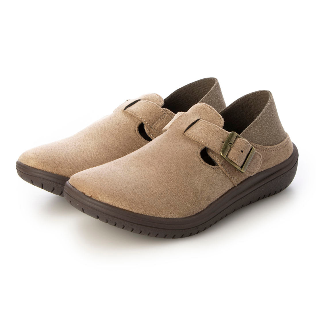 Hashed Coorde Clog Shoes