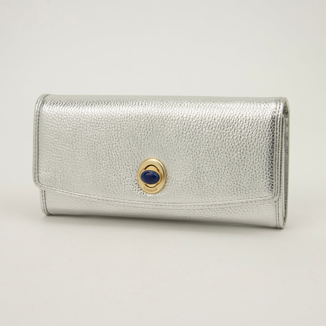 ハシバミ HASHIBAMI 天然石ロングウォレット (シルバー) シルバー