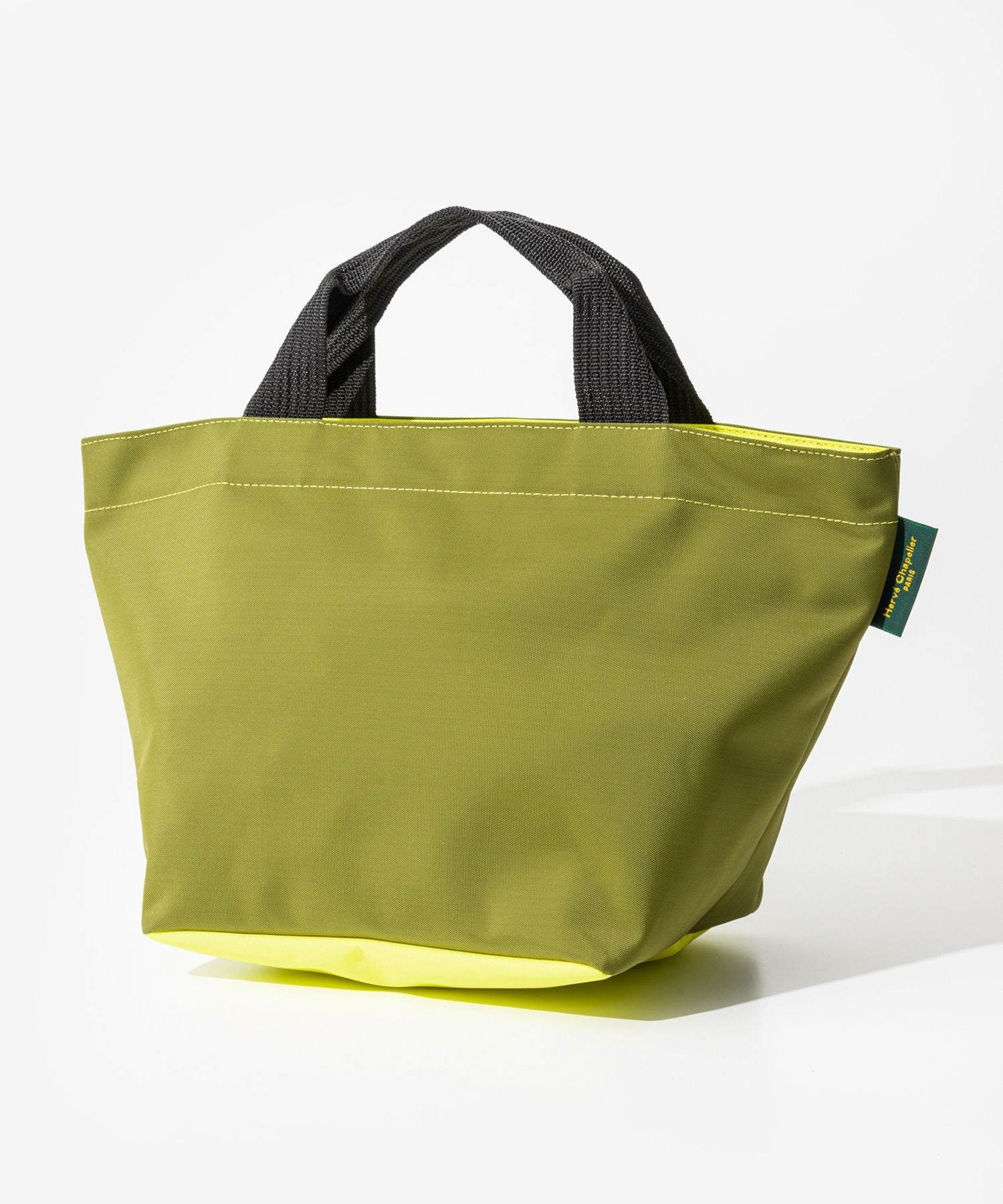 エルベシャプリエ Herve Chapelier 1027N トートバッグ レディース バッグ ミディアム スクエアベース Mサイズ (アーミー×アニス) アーミー×アニス