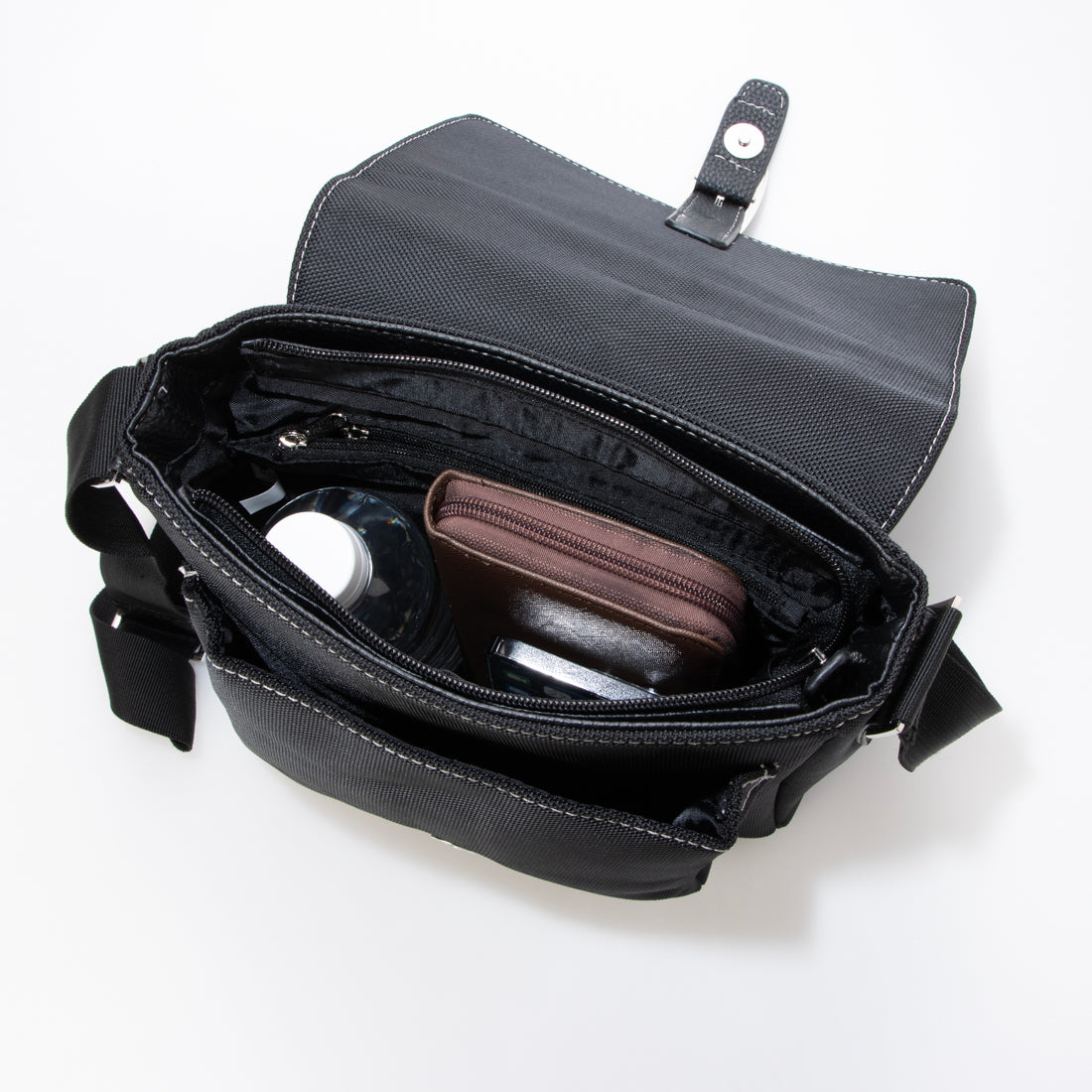 アッシュ・エル H・L メンズカジュアルバッグ (ブラック) ブラック