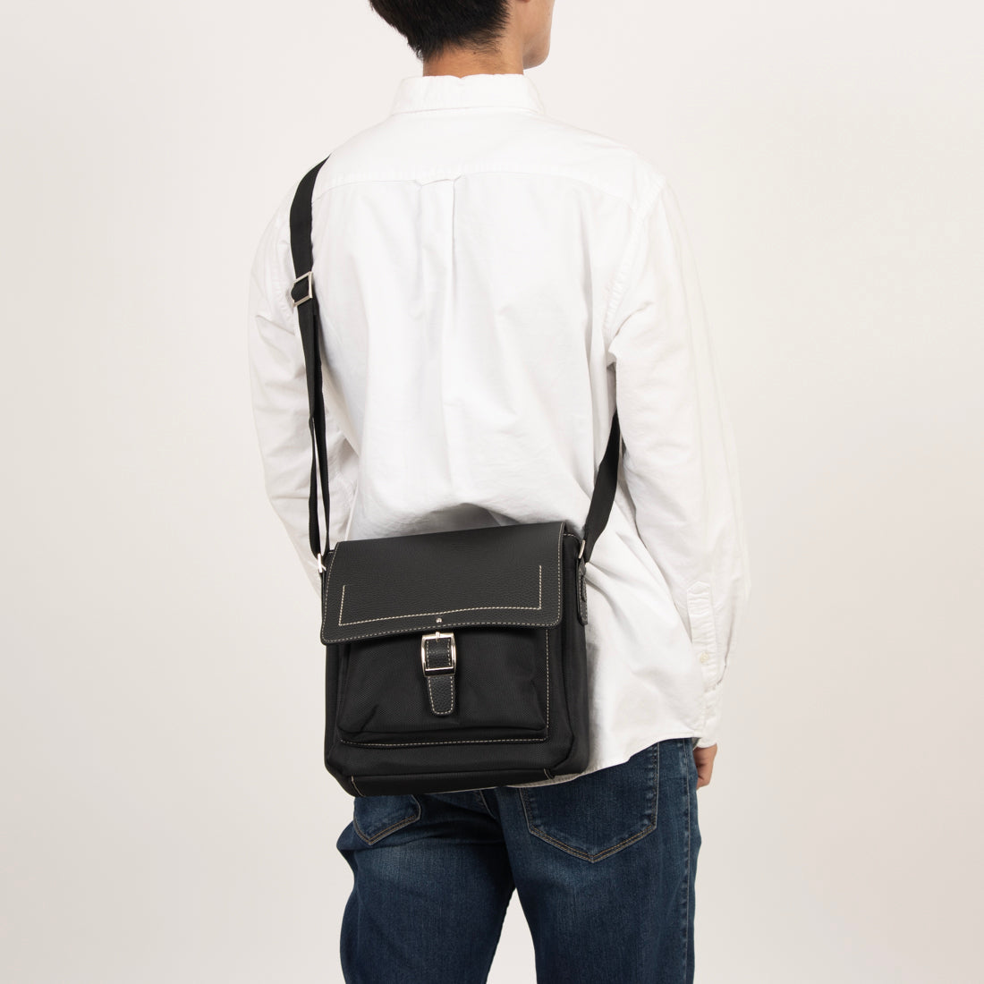 アッシュ・エル H・L メンズカジュアルバッグ (ブラック) ブラック