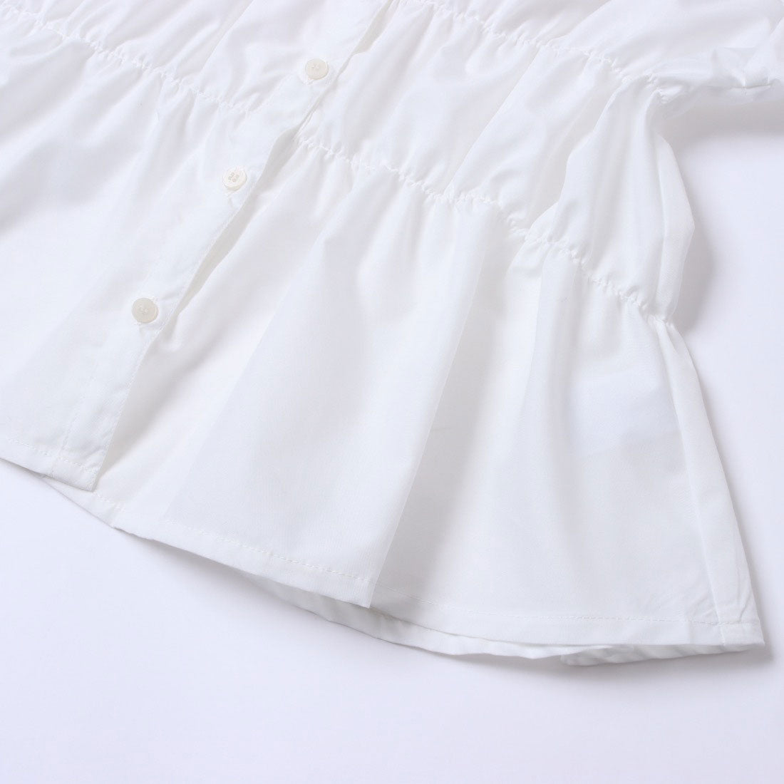 ヒューマンセカンドオケージョン Human 2nd Occasion T/Cブロードシャーリングシャツ (サックス) サックス