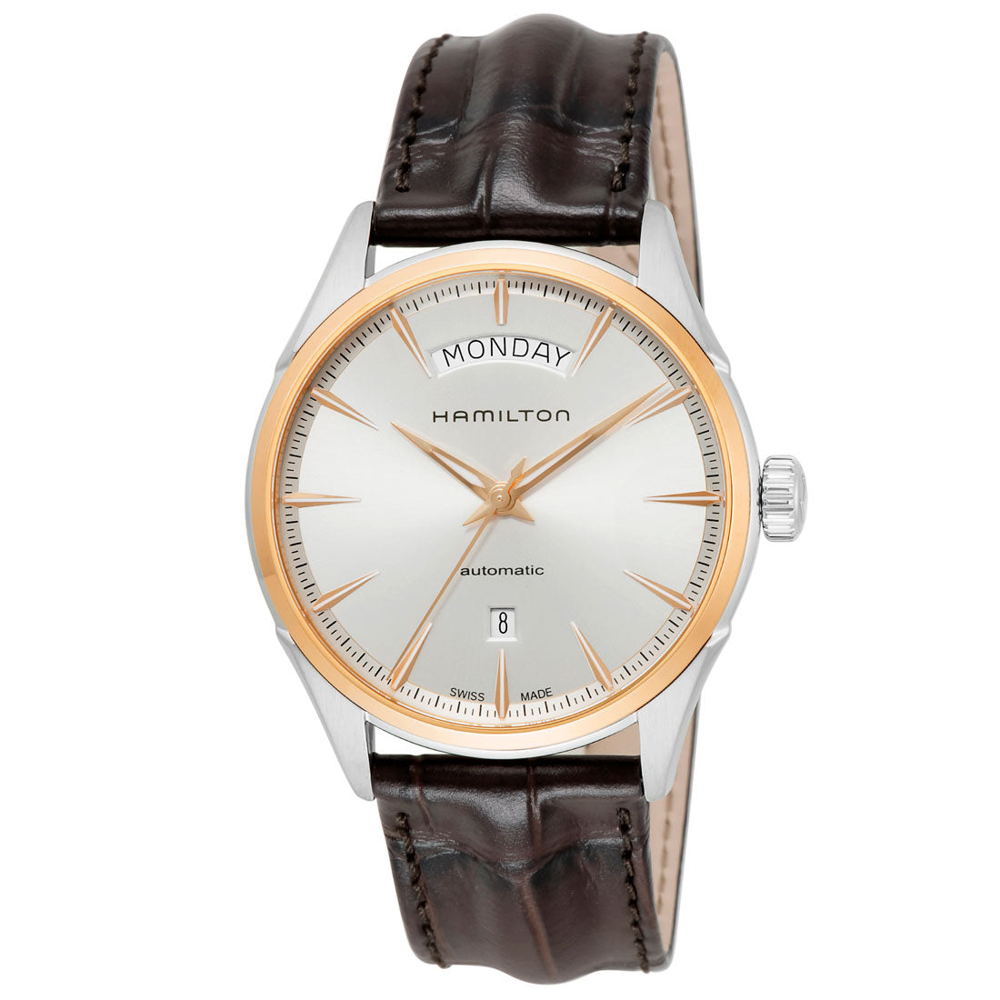 Hamilton HAMILTON Hamilton HAMILTON Jazzmaster Men's Watch H42525551 Automatic silver Calf Leather Swiss