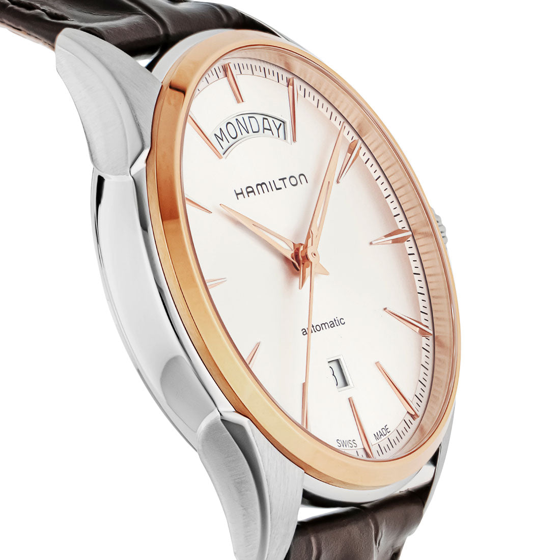 Hamilton HAMILTON Hamilton HAMILTON Jazzmaster Men's Watch H42525551 Automatic silver Calf Leather Swiss